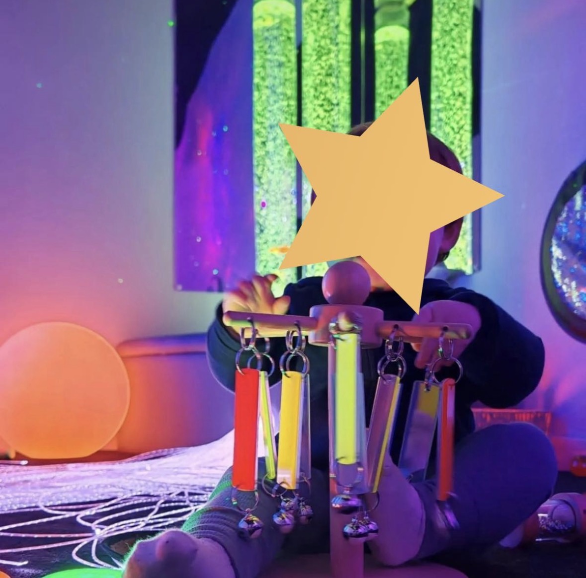 Learn Well Fluorescent Mirror Chimeabout Sensory Toy