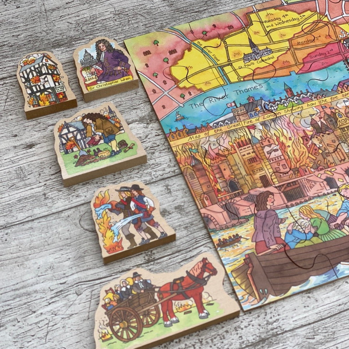 Great Fire of London History Jigsaw Puzzle