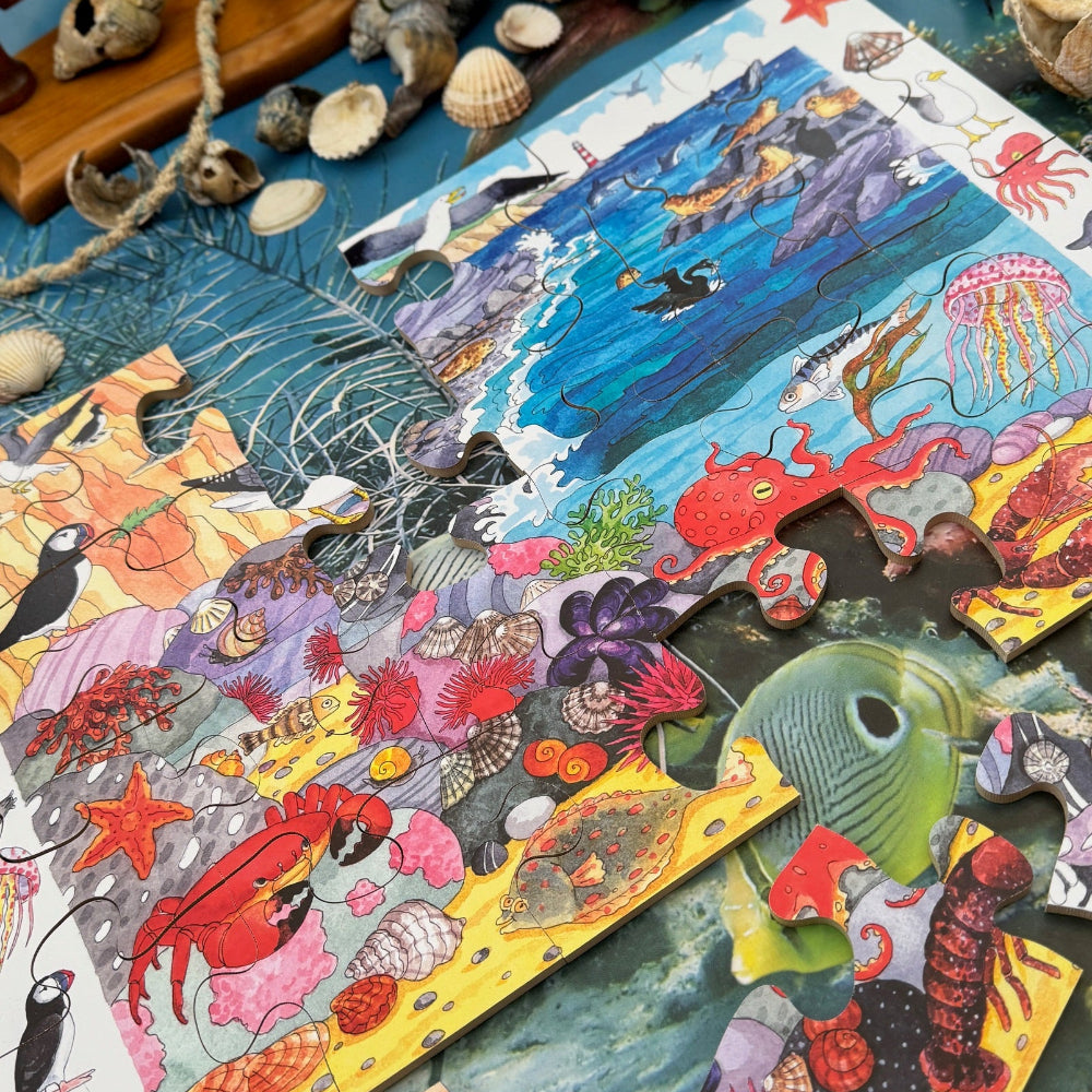 Discover Sealife I Spy Wooden Jigsaw Puzzle