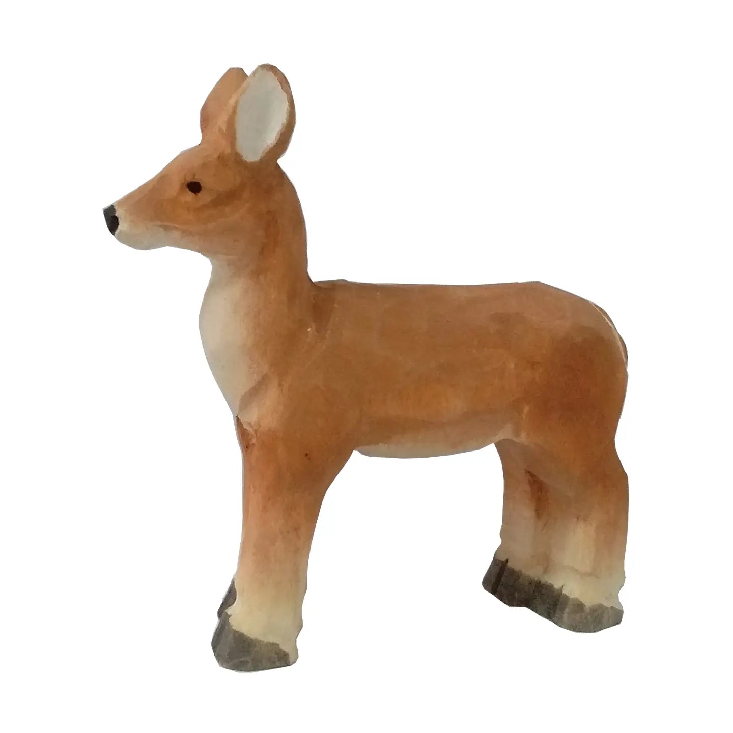 Hand Carved Woodland Animal Figures - Deer
