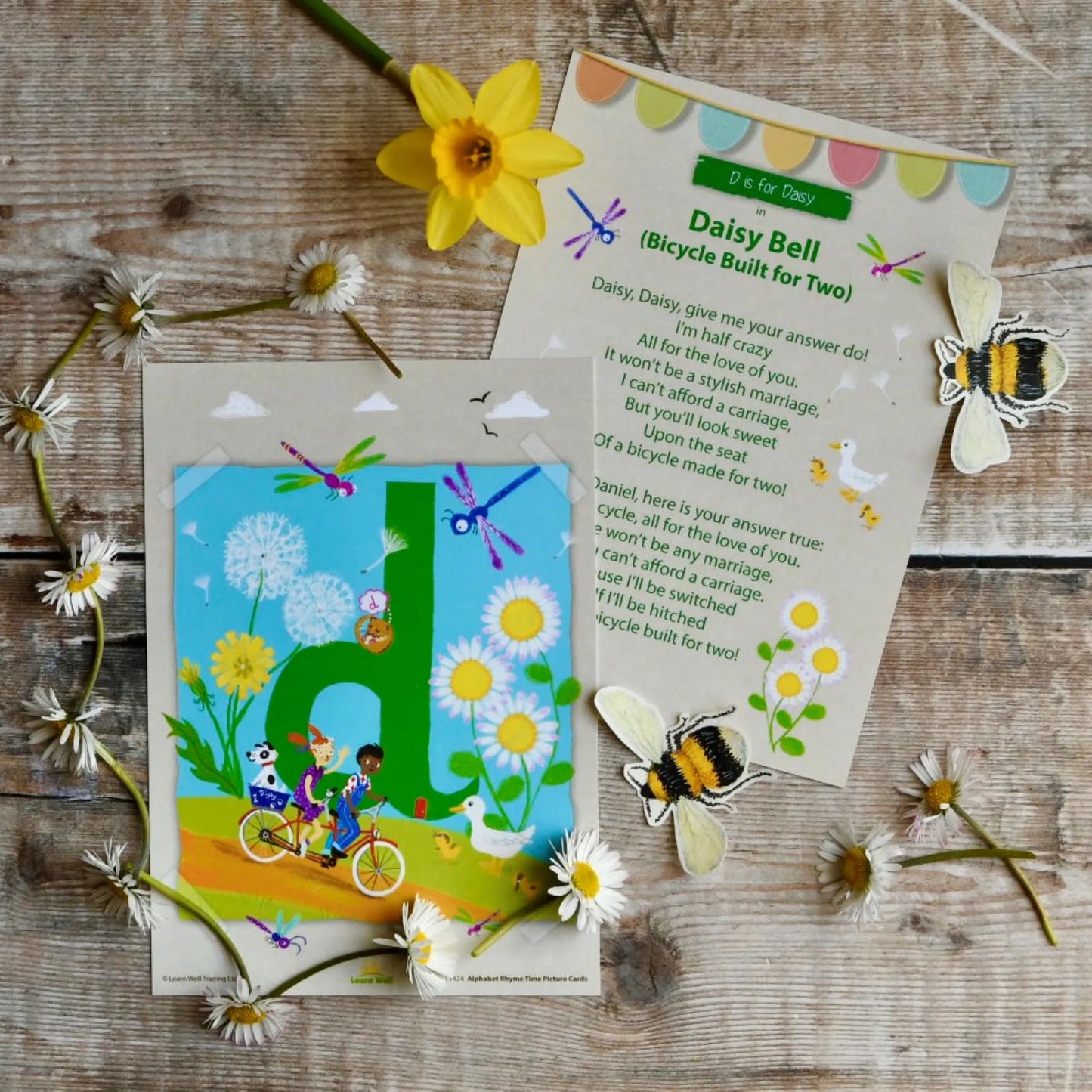 Alphabet Rhyme Time A5 Picture Postcards Set