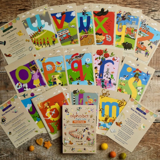 Alphabet Rhyme Time A5 Picture Postcards Set