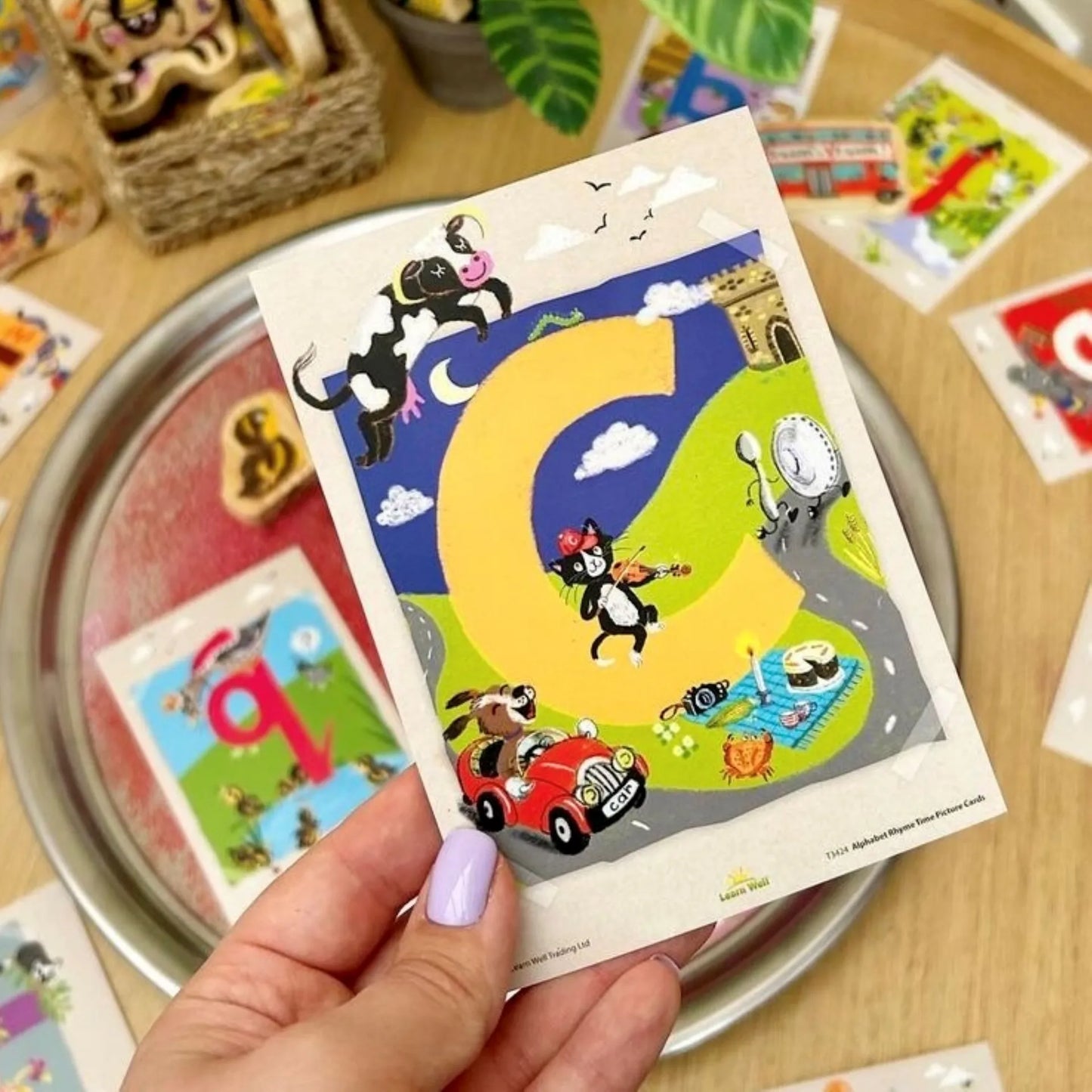 Alphabet Rhyme Time A5 Picture Postcards Set