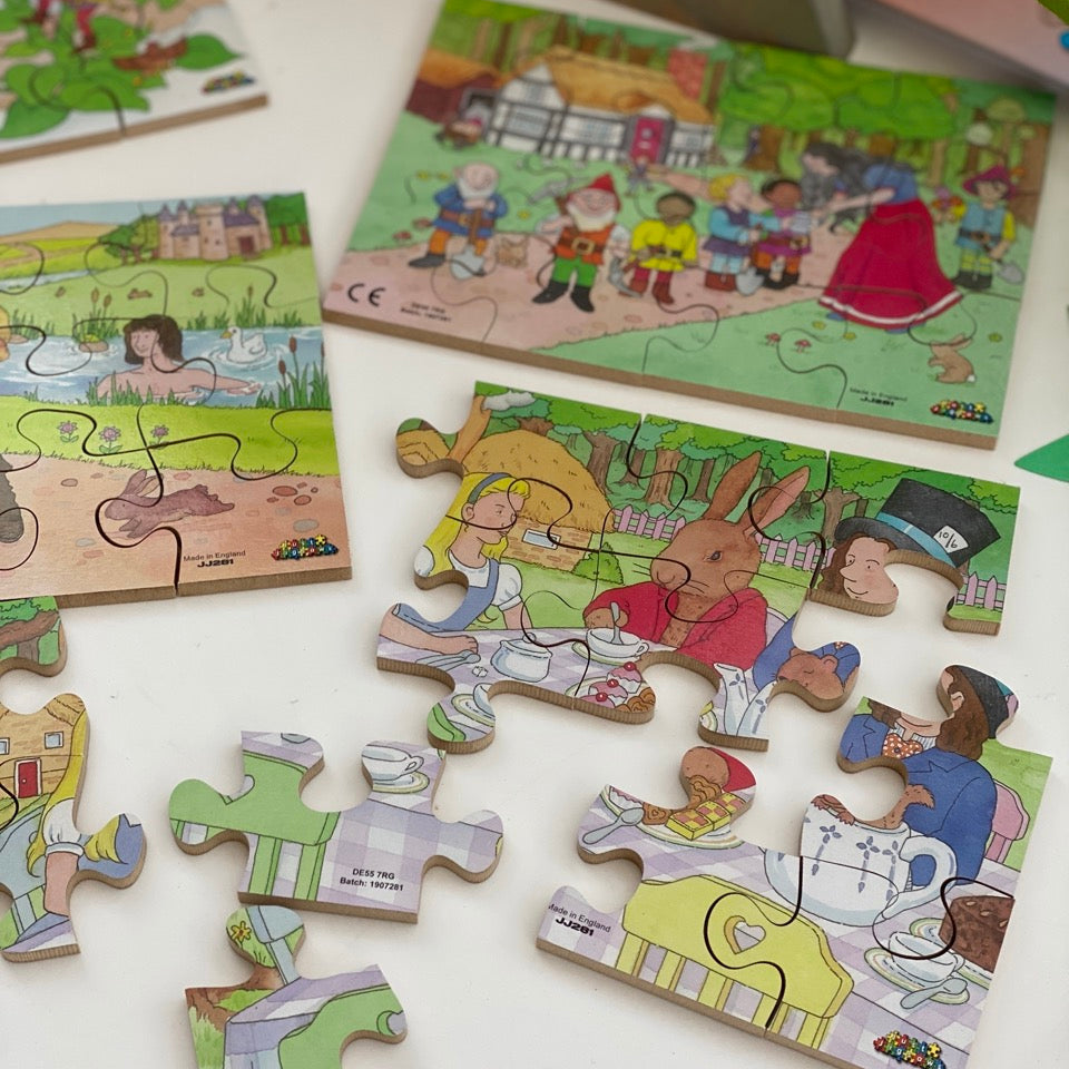 Classic Traditional Stories Wooden Jigsaw Puzzle Set 2