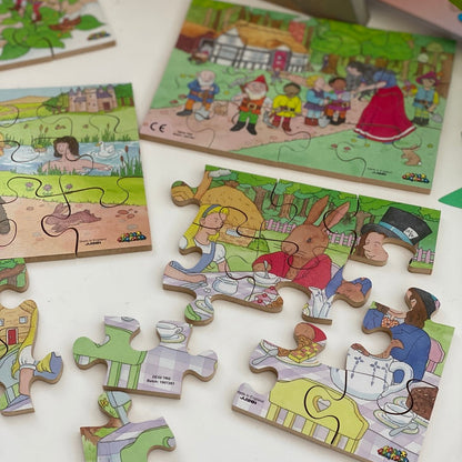 Classic Traditional Stories Wooden Jigsaw Puzzle Set 2