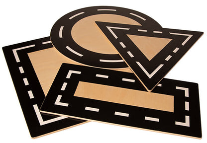 Wooden Shape Drive Arounds for Small World Play
