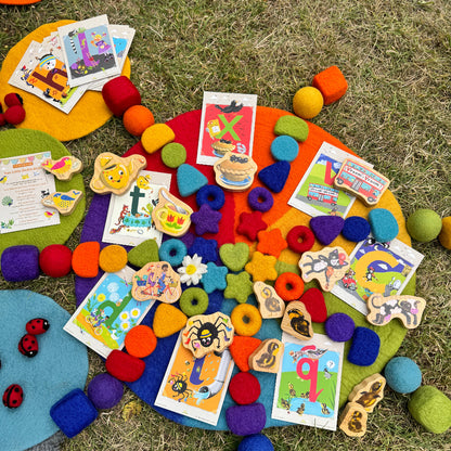Alphabet Rhyme Time A5 Picture Postcards Set