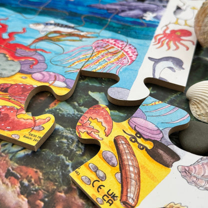 Discover Sealife I Spy Wooden Jigsaw Puzzle