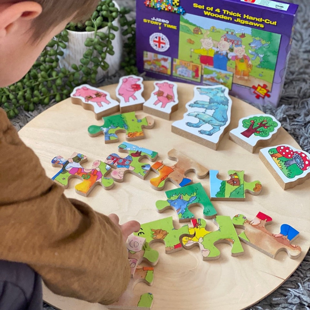 Classic Traditional Stories Wooden Jigsaw Puzzle Set 1