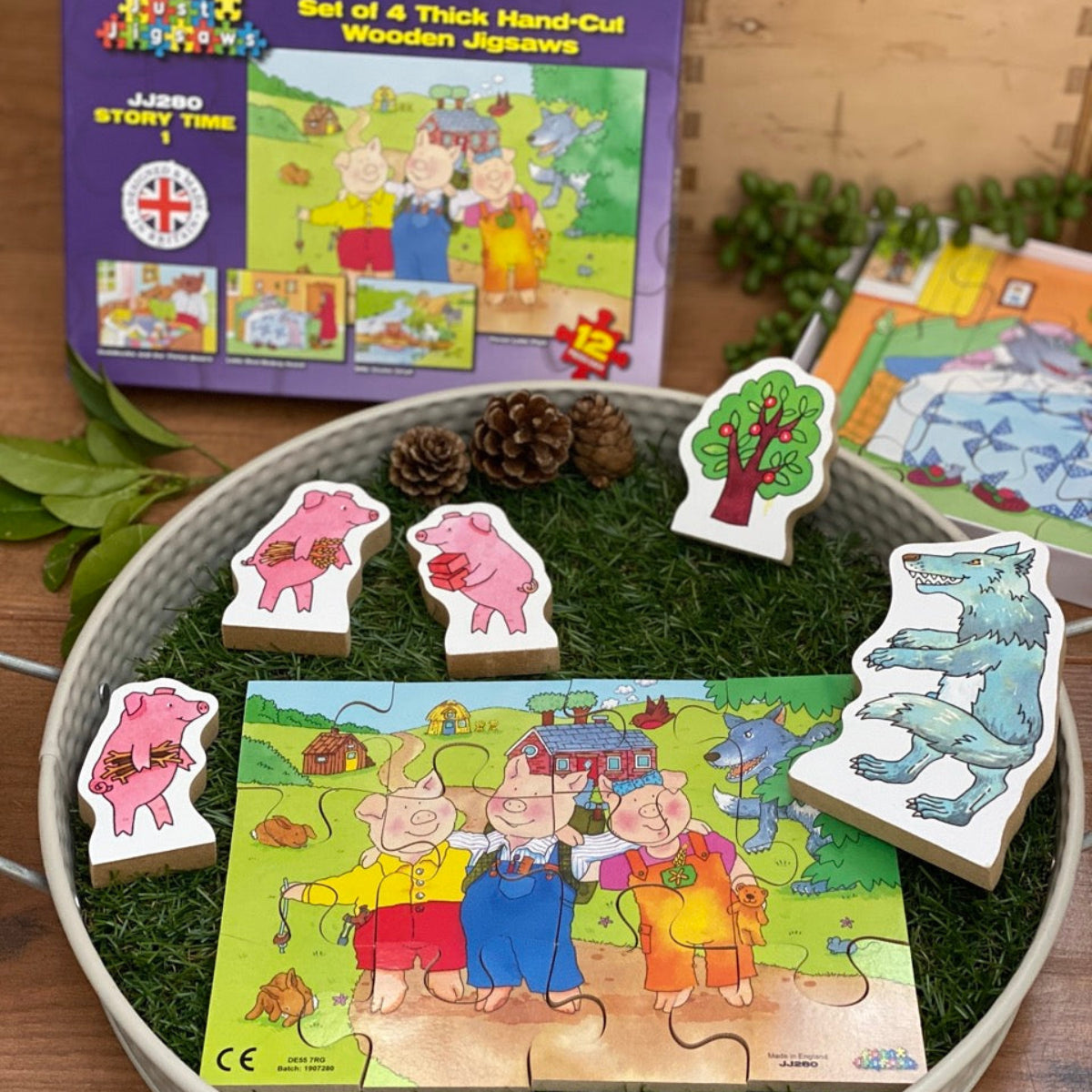 Classic Traditional Stories Wooden Jigsaw Puzzle Set 1