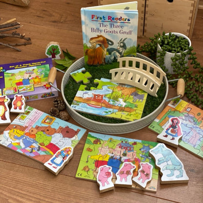 Classic Traditional Stories Wooden Jigsaw Puzzle Set 1