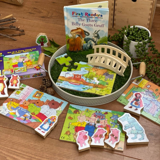 Classic Traditional Stories Wooden Jigsaw Puzzle Set 1