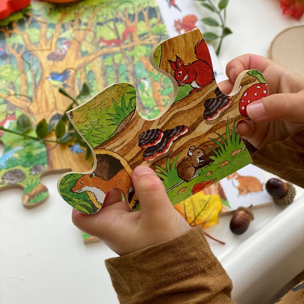 Discover the Forest I Spy Wooden Jigsaw Puzzle