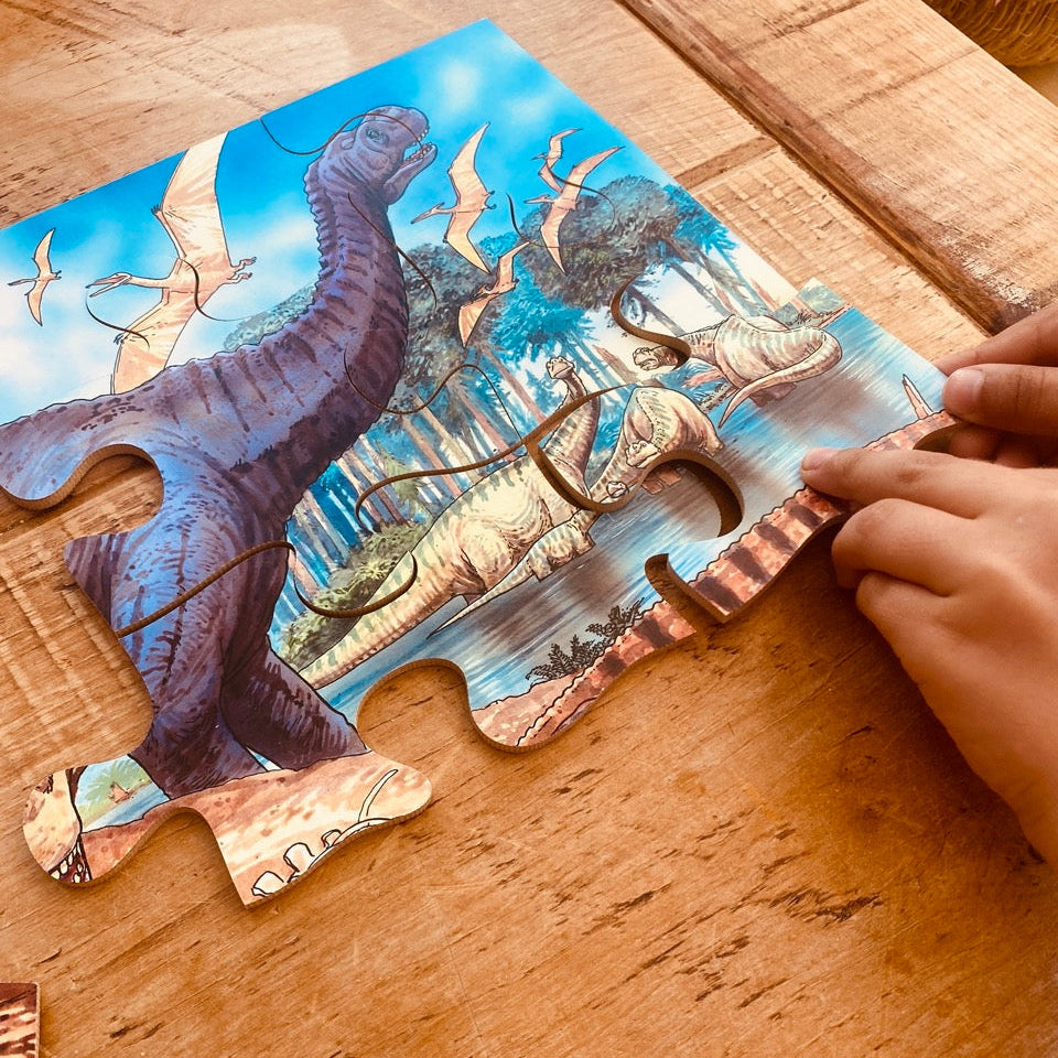 dinosaur wooden jigsaw