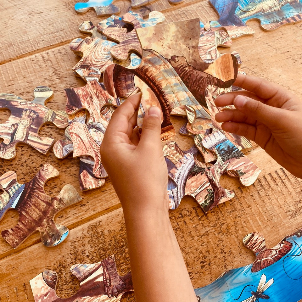 dinosaur wooden jigsaw