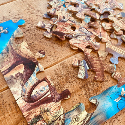 dinosaur wooden jigsaw