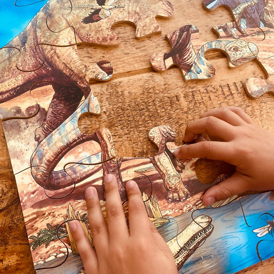 dinosaur wooden jigsaw
