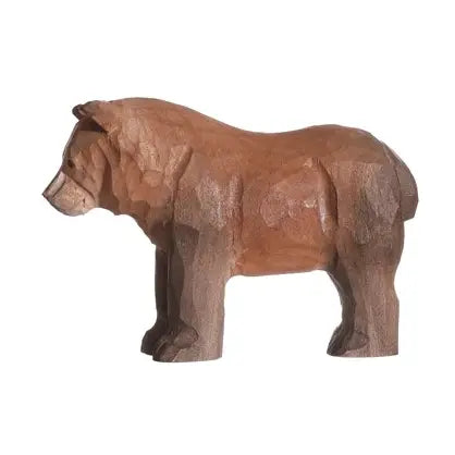 Hand Carved Woodland Animal Figures - Bear