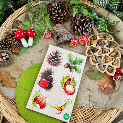Nature's Treasures Peg Puzzle and Small World Play Pieces